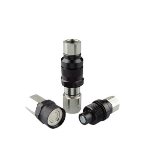 Raccords rapides hydrauliques à face plate pour chargeuses compactes / Accouplements hydrauliques Série <span class=keywords><strong>VEP</strong></span> ISO16028 3/4 NPT en acier au carbone - Product Image 2