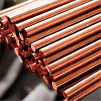 Barres rondes en cuivre pur de haute pureté conformes à la norme ASTM B152, 8 mm, 9 mm, 10 mm, soudage, pliage, découpe