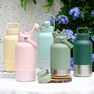 Custom Logo 32Oz 1000Ml Draagbare Voederbakken Voor Hond & Kat Buiten Drinkwaterfles Geïsoleerd Met Voedselopslag 2 In 1 - Product Image 5