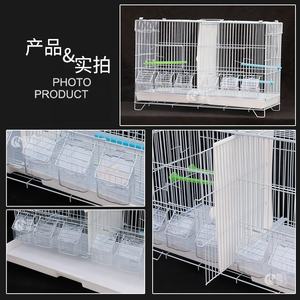 Deux cages à oiseaux spatiales peuvent être gardées séparément Cage à oiseaux multi-espace Cage à perroquets d'élevage en acier à fil robuste - Product Image 3