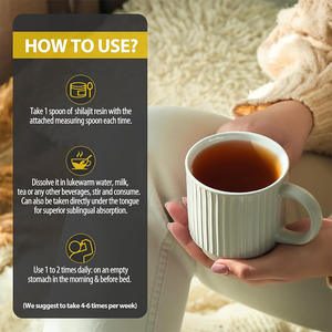 Suplemento de resina de shilajit del Himalaya puro de grado dorado OEM para adultos, botella de grado alimenticio, ácido fúlvico rico, trazas de minerales, vitaminas - Product Image 3