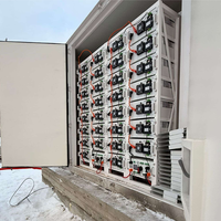 Système de stockage d'énergie à batterie lithium haute tension en gros 100Ah, hybride, avec support réseau, conception empilable, indice de protection IP65, 10kWh