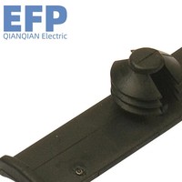 Clip de fixation écologique de haute qualité pour panneau latéral de porte arrière noir, conception dissimulée efficace, en nylon économique