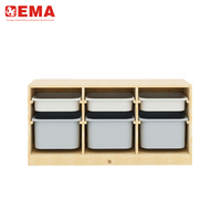 Meubles de classe haut de gamme en bois avec finition peinture à froid, vente directe usine EMA – Armoire pédagogique