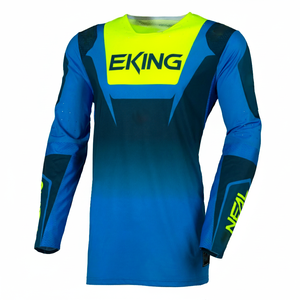Custom Brand Name Logo Full Sublimation Print O-neck MX Jersey Fitness Breathable Quick Dry Motorcycle Shirts Jersey