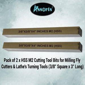 Assorts HSS M2 Tool Bits 3/8 X 3/8 X 4 Inches <b>Square</b> High <b>Speed</b> Steel Blank for Fly Cutters Lathe - Product Image 4