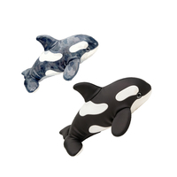 Peluche orca bleue personnalisée, peluche orca noire, animaux marins en peluche, poupées douces, cadeaux promotionnels pas chers, usine ISO Yangzhou
