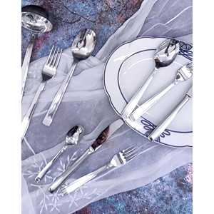 Dionigi <b>Set</b> of 12 Sambonet Steel <b>Dinner</b> Knives with <b>Square</b> Handles - Product Image 3