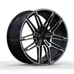 Rines de Aleación de Aluminio Forjado para Autos, Color Negro Mate, Diseño Aerodinámico, Alta Rigidez, Ajuste Personalizado para Autos Deportivos - Product Image 5