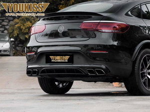 Paraurti Originale UKISS di Alta Qualità per <span class=keywords><strong>Mercedes</strong></span> Benz <span class=keywords><strong>GLC</strong></span> Coupé C253 16-19, Aggiornamento 20-22 GLC63 A-MG, Kit Carrozzeria con Fari e Fanali Posteriori Nuovi - Product Image 5