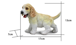 Figura Decorativa de Jardín de Resina Ecológica con Diseño de Perro <span class=keywords><strong>Cocker</strong></span> Spaniel Amarillo, Patrón Personalizable, Coleccionable - Product Image 3