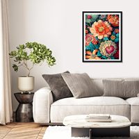 Diamond Painting Botanische Bloemenserie Bloeiende Bloemen Premium Sfeer Kunst Wanddecoratie Cadeauset