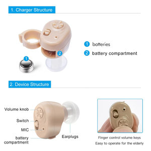 위대한 귀 도매 Audifonos Para Sordos 보이지 않는 전문 중국 보이지 않는 귀에 저렴한 미니 사이즈 - Product Image 6