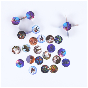 <span class=keywords><strong>Tazos</strong></span> de Plástico PP con Diseño Personalizado, Impresión UV, Grado Alimenticio - Product Image 5