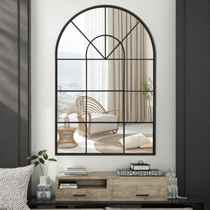 Lớn Gothic cong cửa kim loại khung vườn tường Gương Cổ Điển cổ điển trang trí nhà với phong cách hiện đại Retro cho khách sạn - Product Image 4