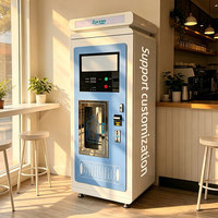 Distributeur d'eau froide RO à monnayeur, paiement par carte et QR, solaire, antivol, 24h/24, libre-service, pour installation extérieure en communauté