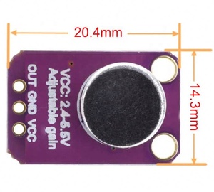 2.7V-5.5V ไมโครโฟนปรีแอมพลิฟายเออร์โมดูลเซ็นเซอร์เสียงโมดูล GY-MAX4466 MAX4466 - Product Image 6