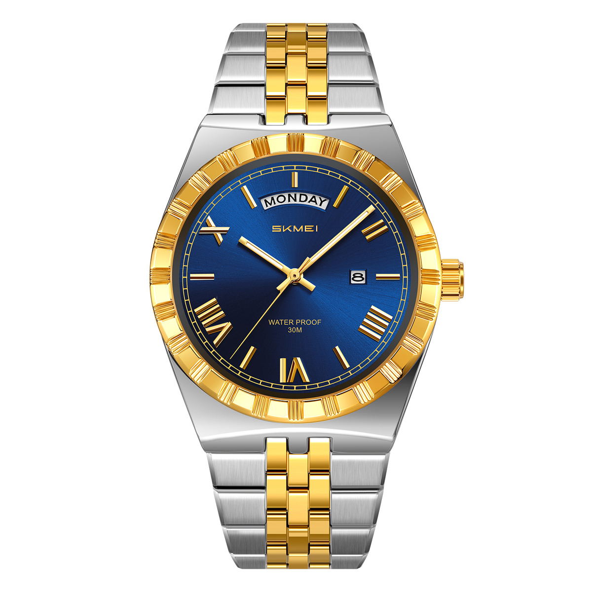 silver/gold-blue