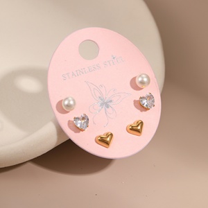 Набор серег из нержавеющей стали - Product Image 5