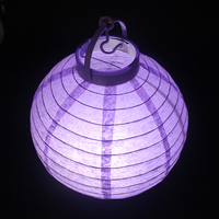 Lanterne en papier Led décorative Portable avec lumière