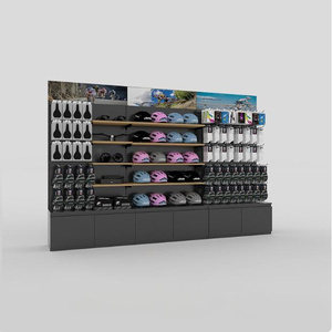 Di lusso a doppia faccia per l'abbigliamento Anti-ruggine moto metallo Pegboard espositore Stand per fiera negozio al dettaglio - Product Image 4