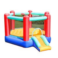 Château gonflable, petit lit de saut à domicile, combinaison toboggan, matériau PVC, capacité de 100 à 500 kg, garantie de 3 ans