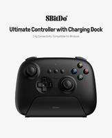 Contrôleur de jeu sans fil 8BitDo Ultimate 2.4G avec station de charge Adaptateur 2.4g pour PC Windows 10 11 Steam Android Raspberry Pi
