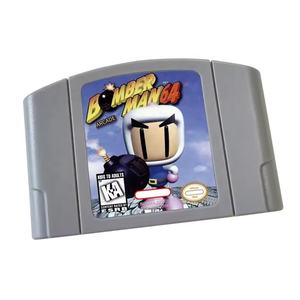 Cartouche de jeu rétro N64 <span class=keywords><strong>Bomber</strong></span> Man 64 Version américaine NTSC pour consoles N64 Cadeau de jeu pour enfants Matériel plastique - Product Image 3