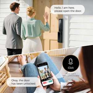 Serrure de porte électronique à reconnaissance faciale 3D, serrure intelligente numérique automatique avec empreinte digitale, caméra Tuya <span class=keywords><strong>WIFI</strong></span>, serrure intelligente entièrement automatique - Product Image 4