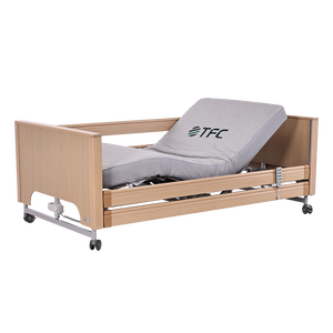 Lit médical électrique réglable pour personnes <span class=keywords><strong>âgée</strong></span>s avec fonction de retournement assisté, idéal pour les soins à domicile, les maisons de retraite et les hôpitaux - Product Image 2