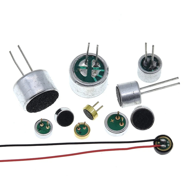 9x7mm 9767 6x5mm 6050 6x2.2mm 6022 4.5x2.2mm 4522 4x1.5mm 4015 Microphone Electret Microphone With 2 Pin Pick-up