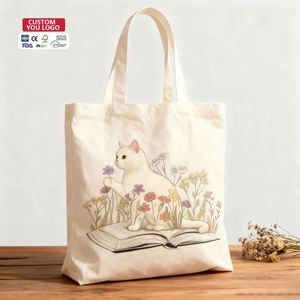 Factory Sale Durable Reusable Cotton Canvas Shopping <b>Bags</b> Zipper Closure Eco-Friendly Recyclable Grocery <b>Bags</b> Customizable Size - Product Image 1