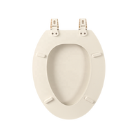 Siège de toilette en bois, couleur blanc/os, style américain, 19 pouces, populaire