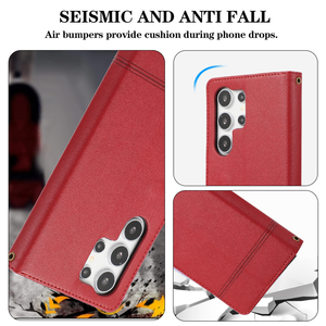 Funda de cuero con tapa para teléfono <span class=keywords><strong>Samsung</strong></span> S24 <span class=keywords><strong>23</strong></span> 22 Ultra plus - Product Image 5