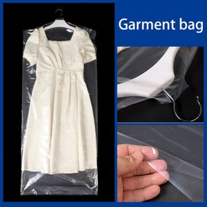Pe Garment <b>Bag</b> <b>Hanging</b> Transparent Wedding Pp Suit <b>Bag</b> Bridal Storage Clear Plastic Garment <b>Bag</b> - Product Image 2
