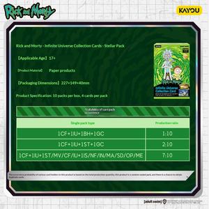 Kaayoou Carte <span class=keywords><strong>Rick</strong></span> e <span class=keywords><strong>Morty</strong></span> Infinite Universe Star Glow Pack Serie 1 Carte Collezionabili Ufficiali in Carta Età 10+ - Product Image 4