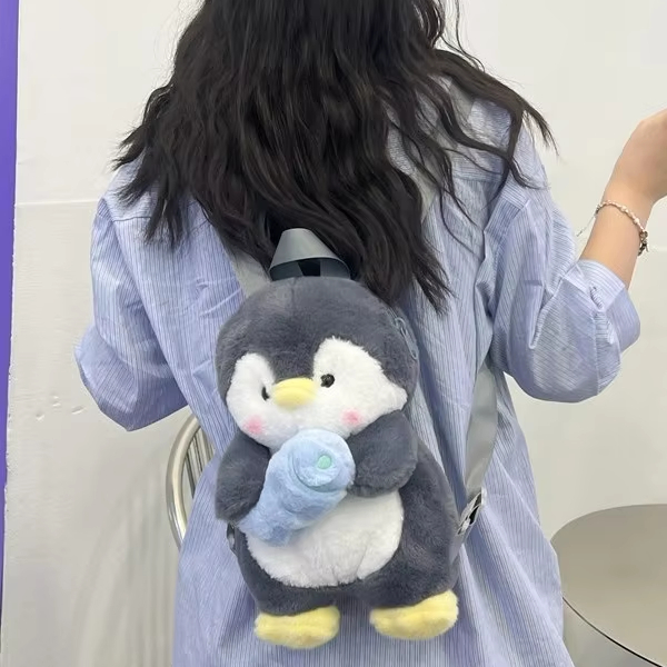 Sombrero suave, mochila de pingüino, pequeño pingüino, comodidad, compañero para dormir