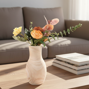 Vaso Rustico <span class=keywords><strong>in</strong></span> <span class=keywords><strong>Legno</strong></span> per Fiori, Portafiori da Tavolo per Arredamento Casa, Ufficio e Stile Rustico - Product Image 6