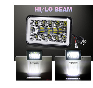 LELANPU - Accesorios de Iluminación para Automóviles, Faros Delanteros LED Cuadrados de 5.75 Pulgadas para Todoterreno, Proyectores con Efecto Halo, Modelo Future Eyes, para Jeep Wrangler - Product Image 2