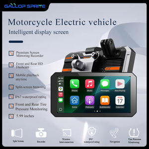Phi nước đại Sprite 6inch xe máy hiển thị video recorder GPS navigation 2 máy ảnh không dây Carplay <span class=keywords><strong>Android</strong></span> Auto IP67 - Product Image 5