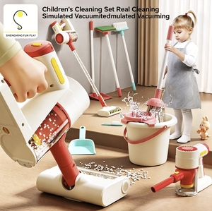 <span class=keywords><strong>Jouet</strong></span> d'<span class=keywords><strong>aspirateur</strong></span> en plastique personnalisé en stock pour enfants, ensemble de <span class=keywords><strong>balai</strong></span> et serpillière pour jeu d'imitation, pour filles de 4 à 6 ans, cadeau du Nouvel An - Product Image 1