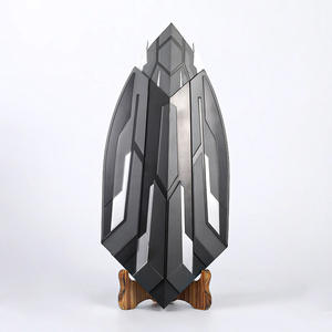 الولايات المتحدة الأمريكية كابتن النمر الأسود ، درع الألومنيوم تأثيري تأثيري نوع ميدالية العرض الخشبية المقلدة يمكن قفلها - Product Image 3