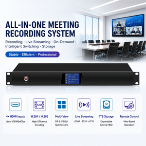 เครื่องบันทึกการบรรยายแบบออลอินวัน 4K พร้อมอินพุต 4 ช่อง รองรับการถ่ายทอดสด 1080P60 แบบมัลติวิว PiP สำหรับห้องฝึกอบรมและห้องเรียน - Product Image 2