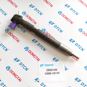 Pezzi di ricambio originali genuini per l'iniettore Common Rail dell'iniezione 28581266 33800-2A150 338002 a150 per Hyundai Kia - Product Image 1