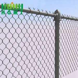 Kolayca monte 8 ft uzun boylu siyah PVC kaplı 9 göstergesi tel küçük delik gizlilik kaburgalar zincir bağlantı çit rulo satılık