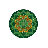 Posavasos de disco flexible de cerámica sublimación almohadillas de agua calentadas mesas de melamina comida