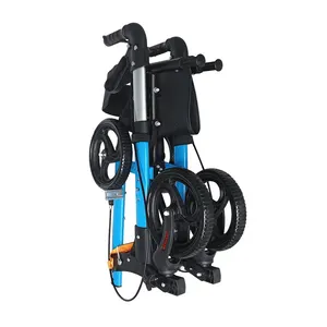 Gehhilfen für Erwachsene 4 Räder Klapp-Rolla tor mit Sitz Gesundheits wesen liefert Rolla tor Walker für ältere Menschen mit Behinderungen