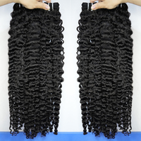 Extensiones de Cabello Humano Rizado Birmano Sin Procesar con Cutícula Alineada, de 14-30 Pulgadas, para Venta al Por Mayor