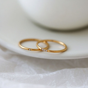 Venta al por mayor de 18K Joyería Anillo fino de acero inoxidable Chapado en oro Conjunto de diamantes Anillo de acero inoxidable para mujer - Product Image 5