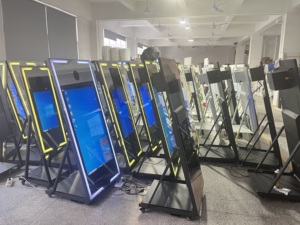 2024 mới ma thuật gương ảnh gian hàng Tàu từ chúng tôi EU kho dễ dàng để di chuyển với bánh xe Selfie gương gương photobooth - Product Image 6